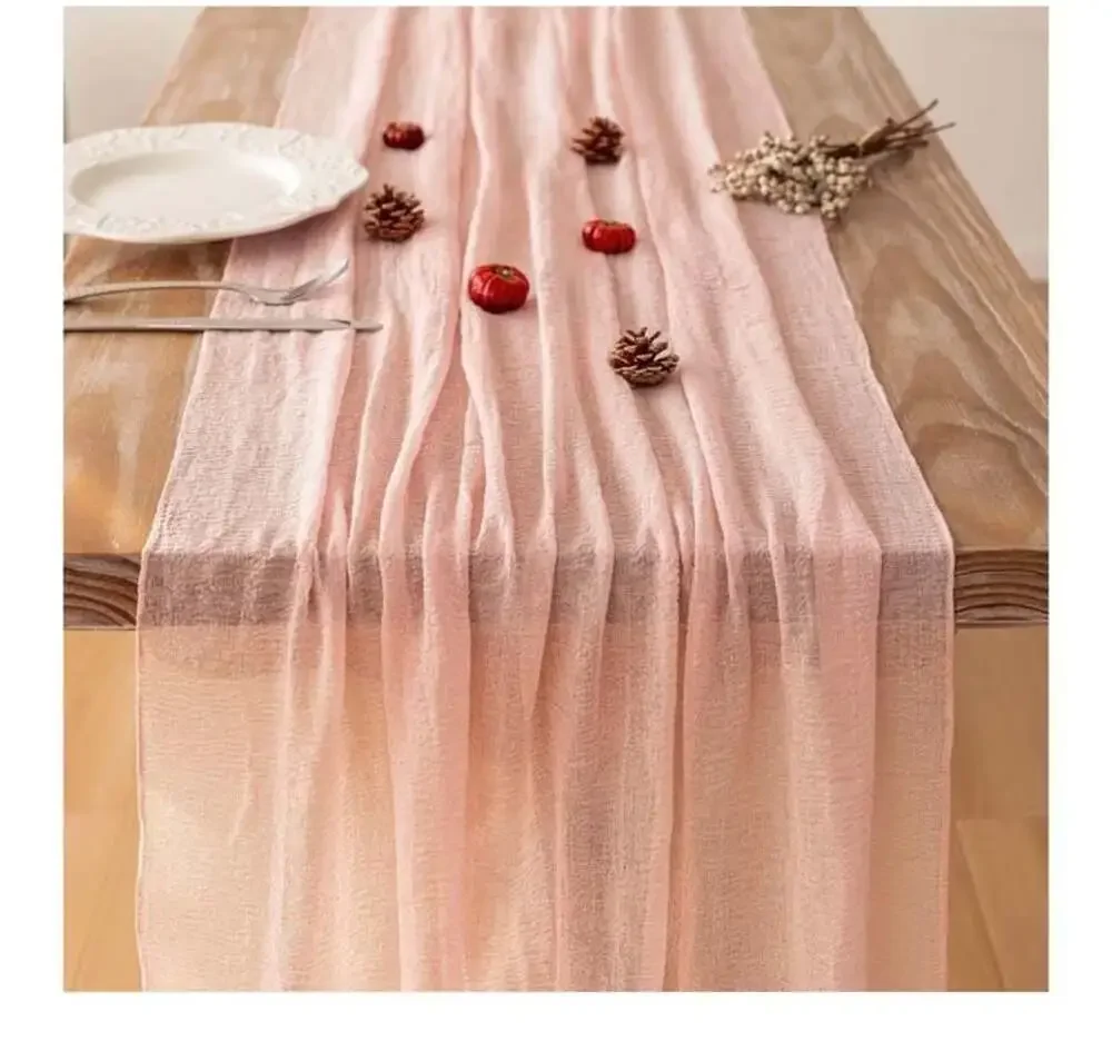 KEKETO blush pink table runner 120 